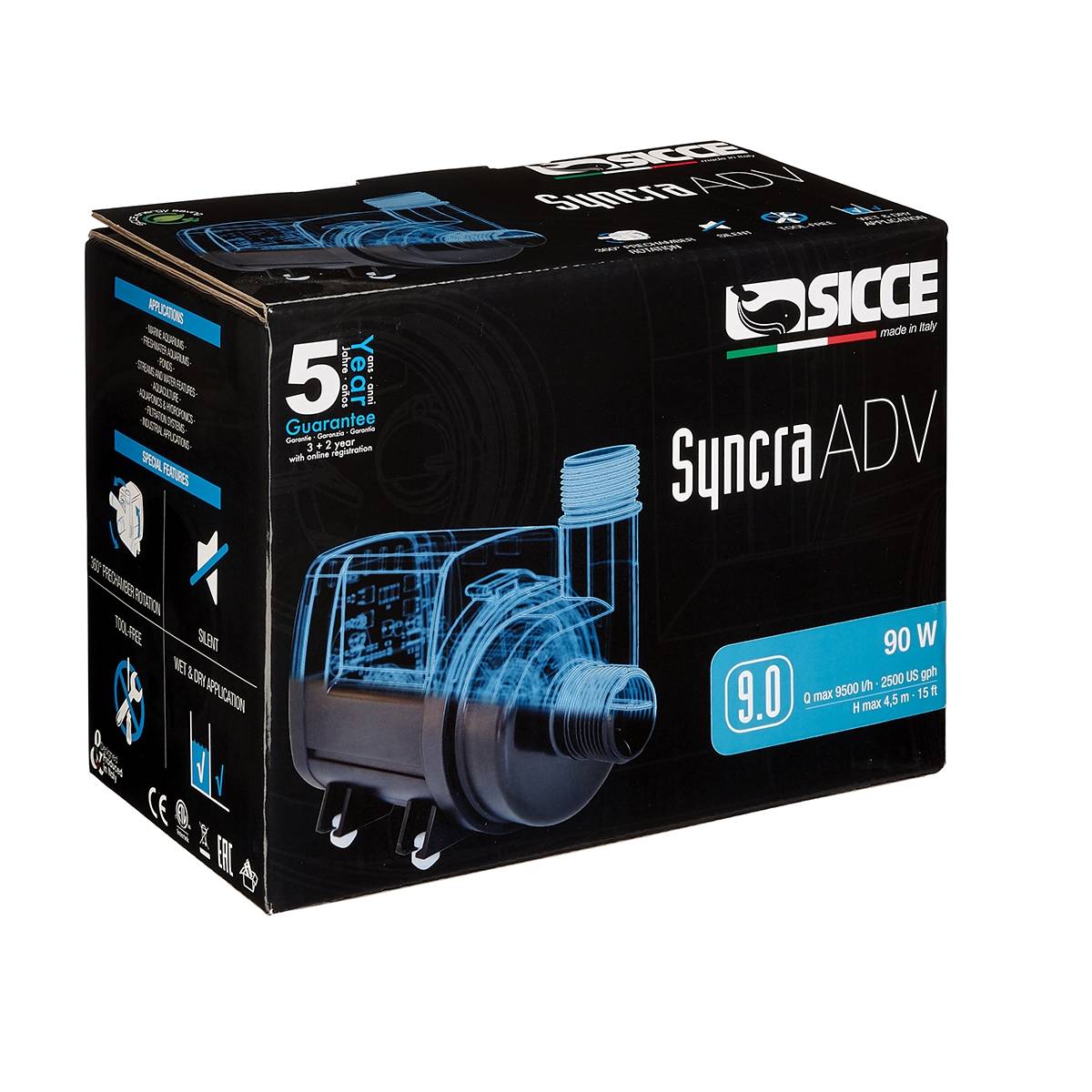 Syncra ADV 9.0 Water Pump - Sicce - Sicce
