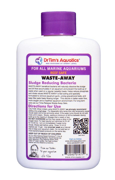 Waste-Away Natural Aquarium Cleaner for Reef Aquarium 4oz - Dr. Tim's
