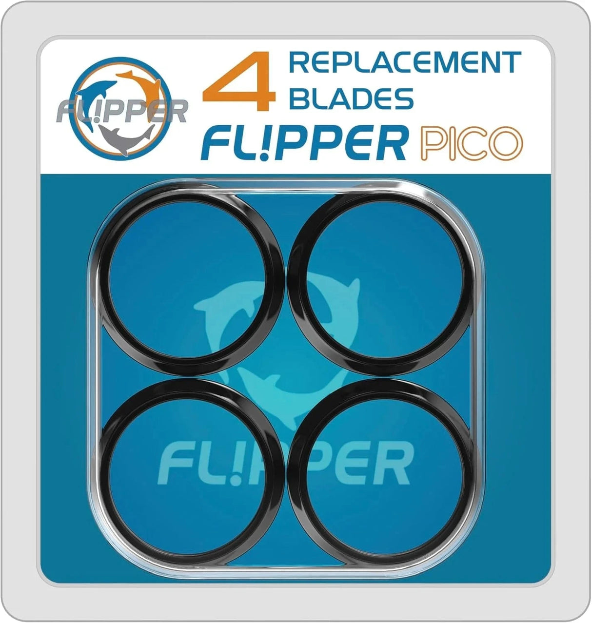 Pico 2 in 1 Aquarium Magnet Cleaner Replacement Blades 4 Pack - Flipper