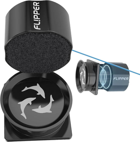 Pico Black 2-in-1 Aquarium Magnet Cleaner - Flipper