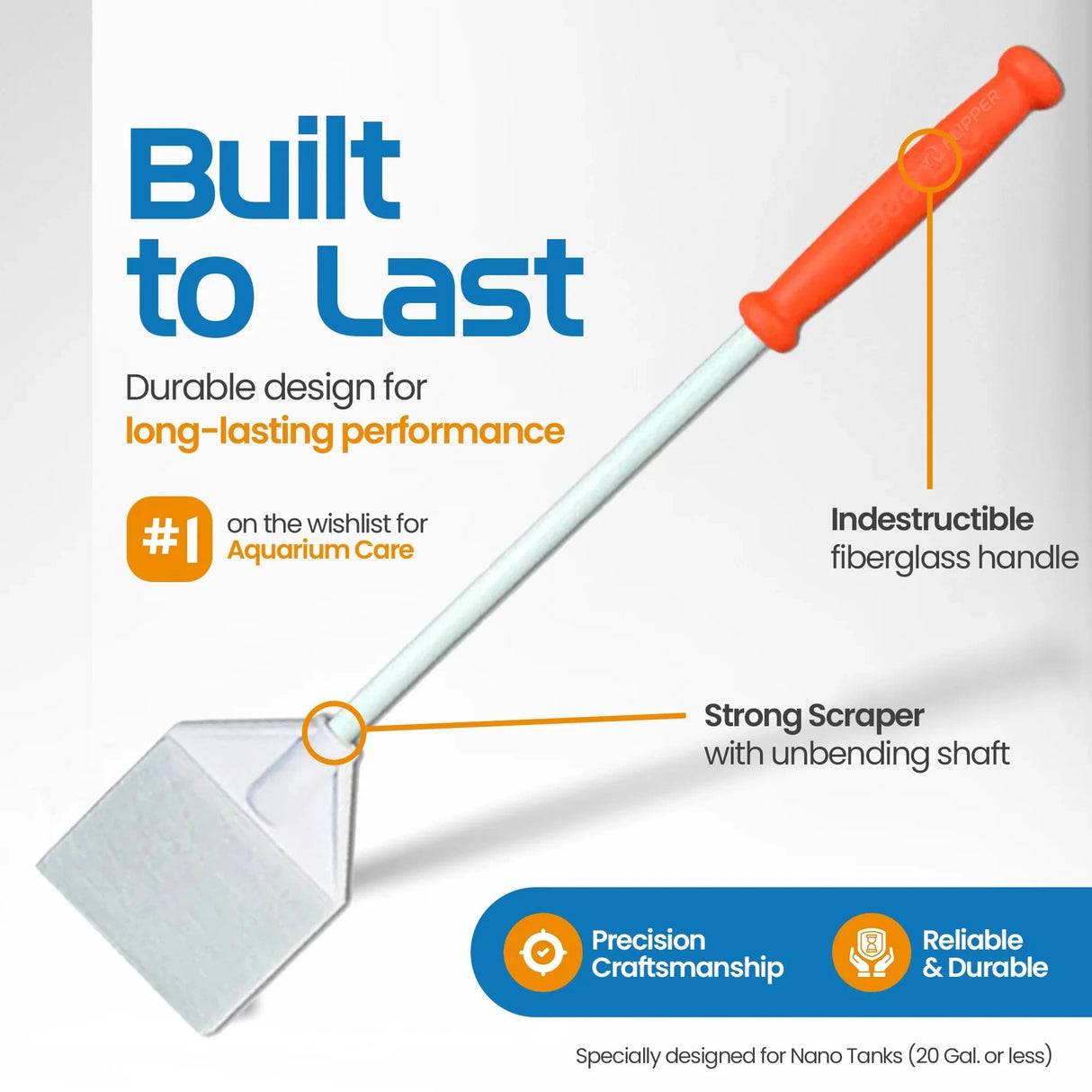 Platinum Aquarium Algae Scraper - Flipper