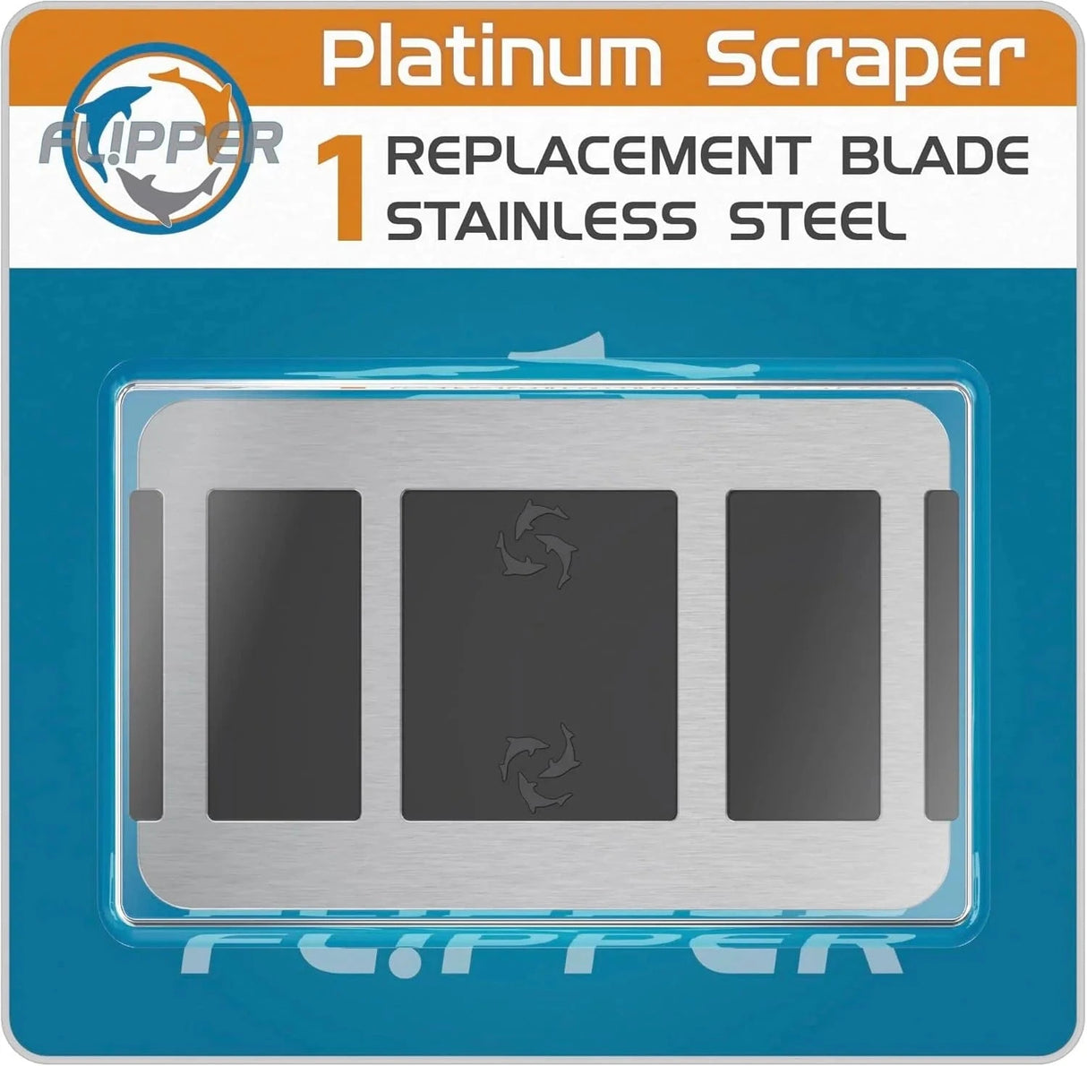 Platinum Credit Card Aquarium Algae Scraper Stainless Steel Blades - Flipper