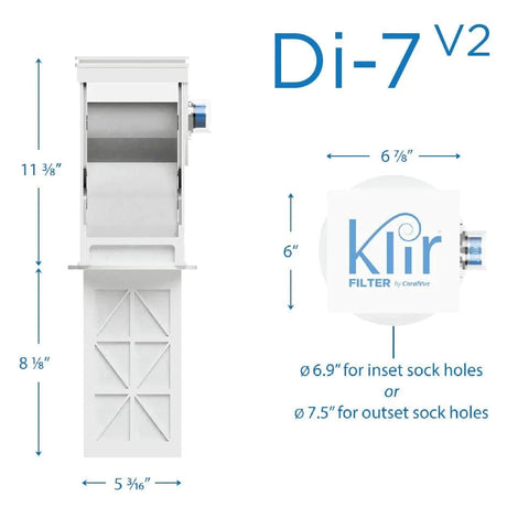 Di-7 v2 Drop-In Fleece Filter System - Klir