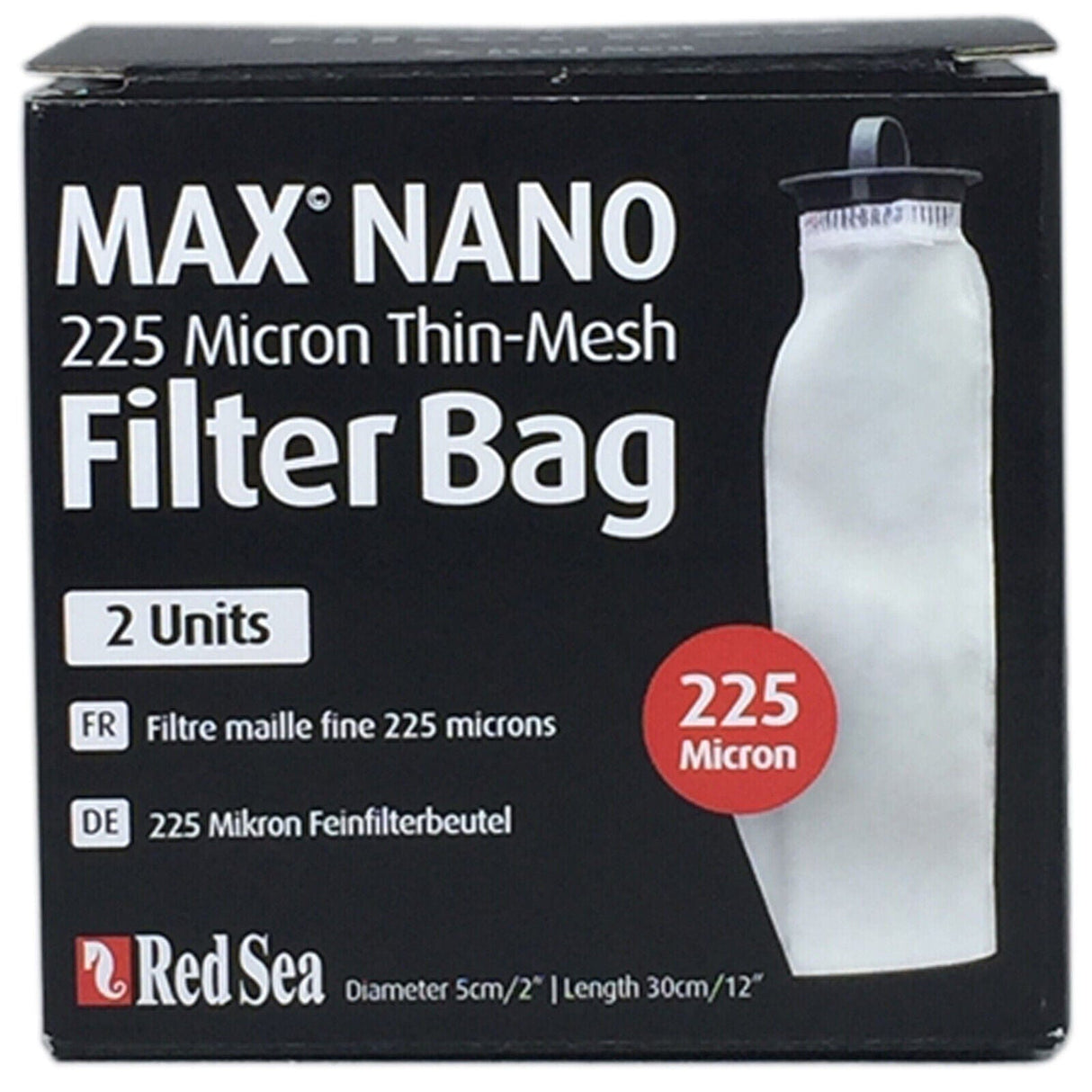 MAX NANO 225 Micron Thin Mesh Filter Bag (2 Units) - Red Sea