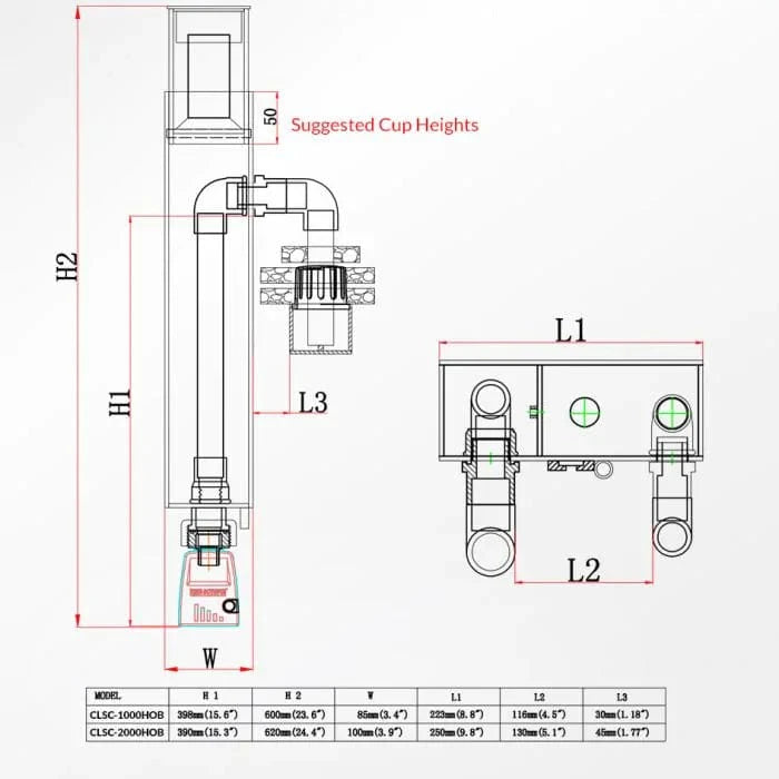 Classic 1000 HOB Protein Skimmer - Reef Octopus