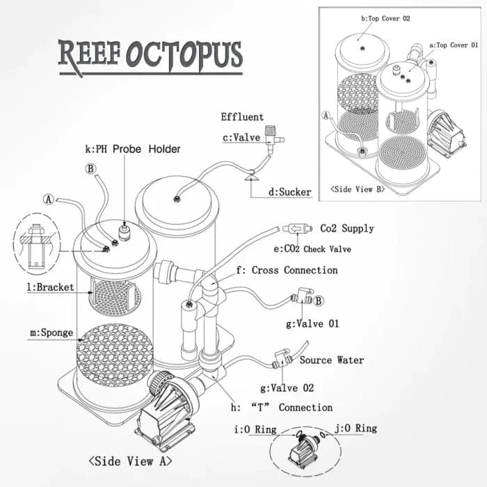 SRO CR5000D 8in Dual Chamber Calcium Reactor