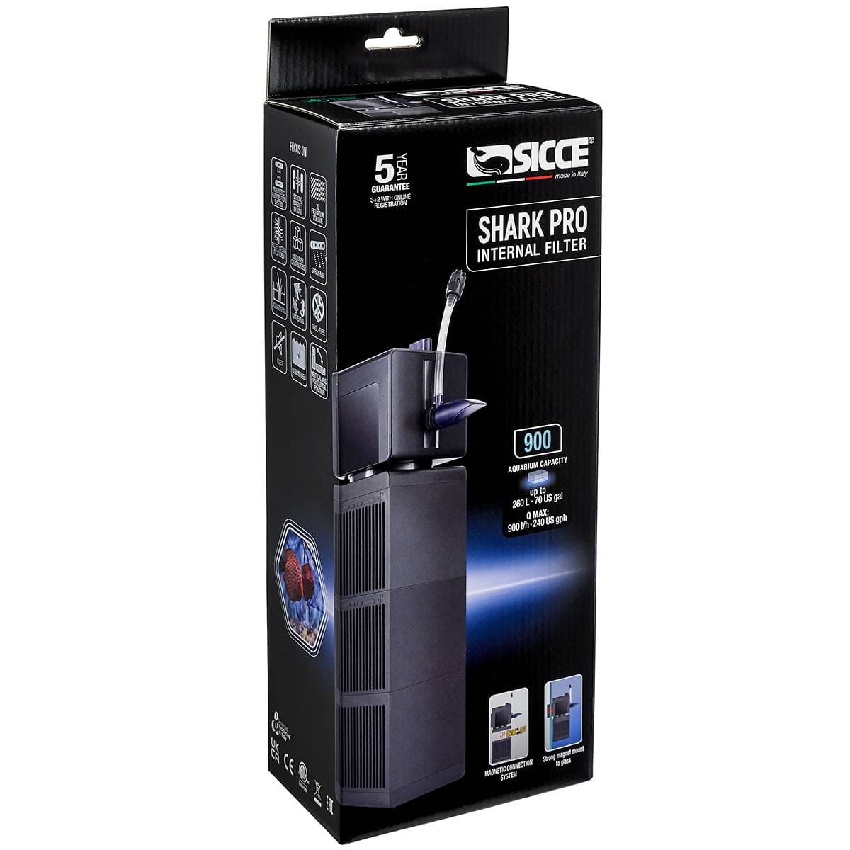 Shark PRO 900 Internal Filter (238 GPH) - Sicce