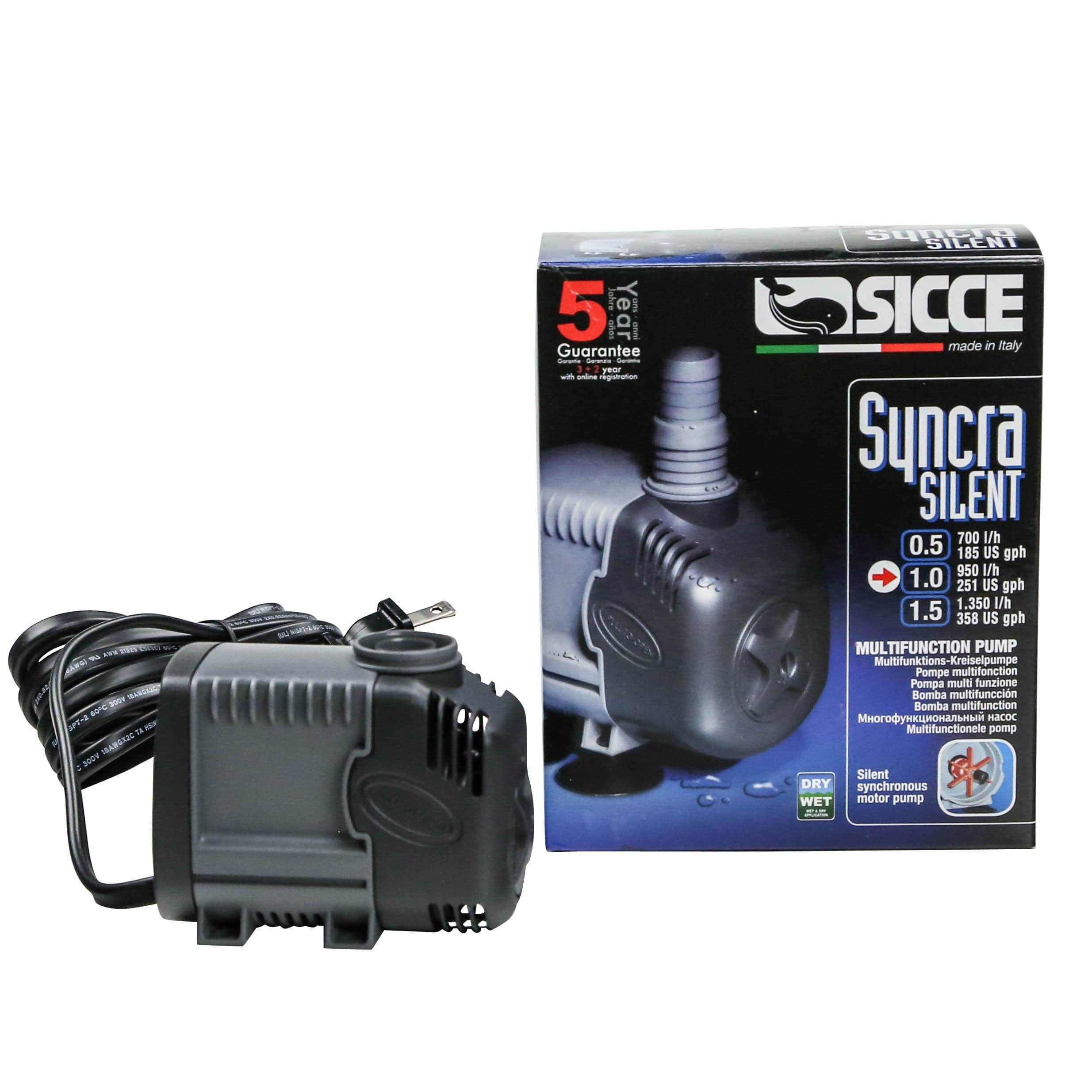 Syncra Silent 1.0 Pump (251 GPH) - Sicce – Top Shelf Aquatics