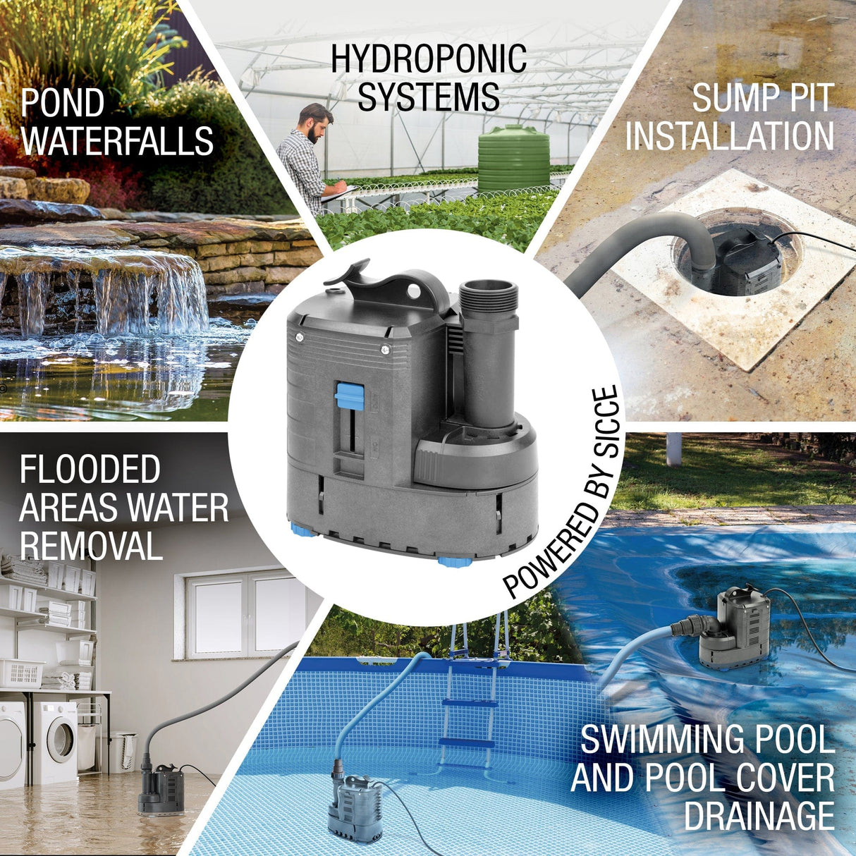 ULTRA 9000 Utility Pump (2245 gph) - Sicce