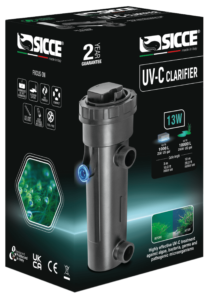 UV-C Clarifier - SICCE 13W (80-250G)