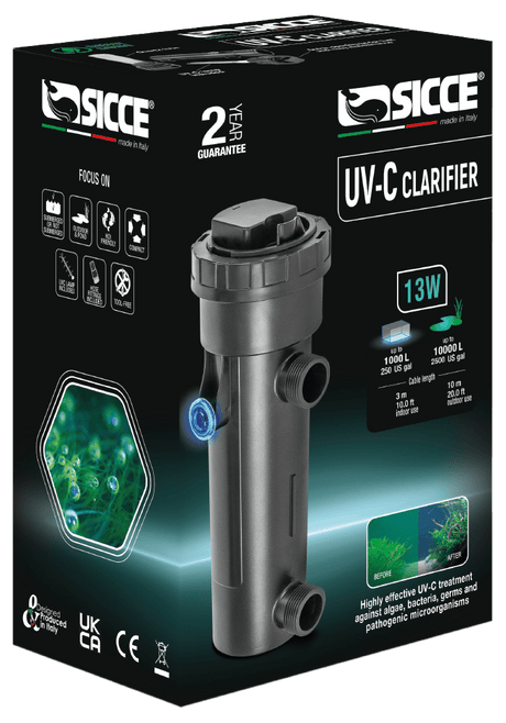 UV-C Clarifier - SICCE 13W (80-250G)