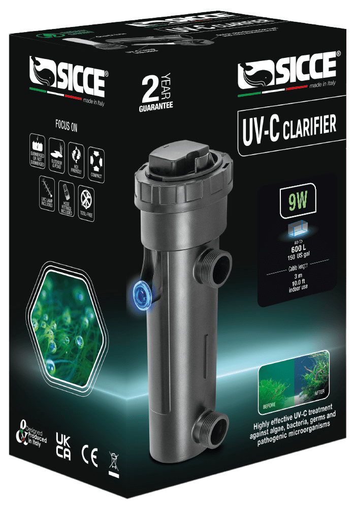 UV-C Clarifier - SICCE 9W (50-150G)
