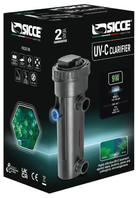 UV-C Clarifier - SICCE 9W (50-150G)
