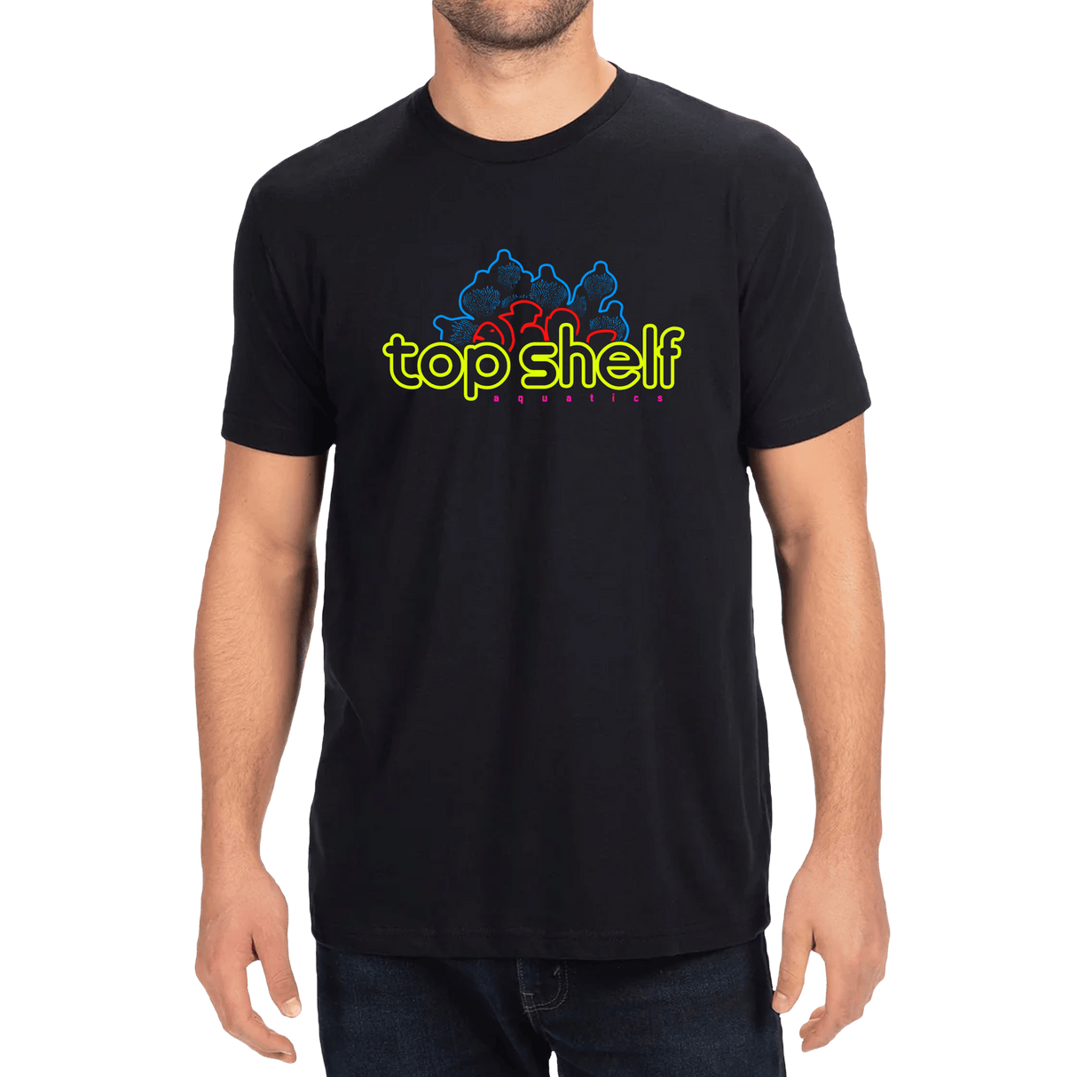 4 Color Anemone Clownfish UV Reactive T-Shirt