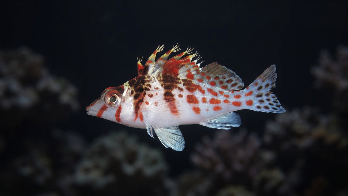 Falco Hawkfish — Perching Behavior and Coral Damage