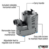 ULTRA-ZERO 9000 Utility Pump (2245 gph) - Sicce - Sicce