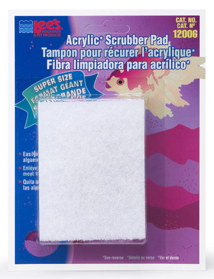 Scrubber Pad for Acrylic Tanks - 3" x 4" - Lee's