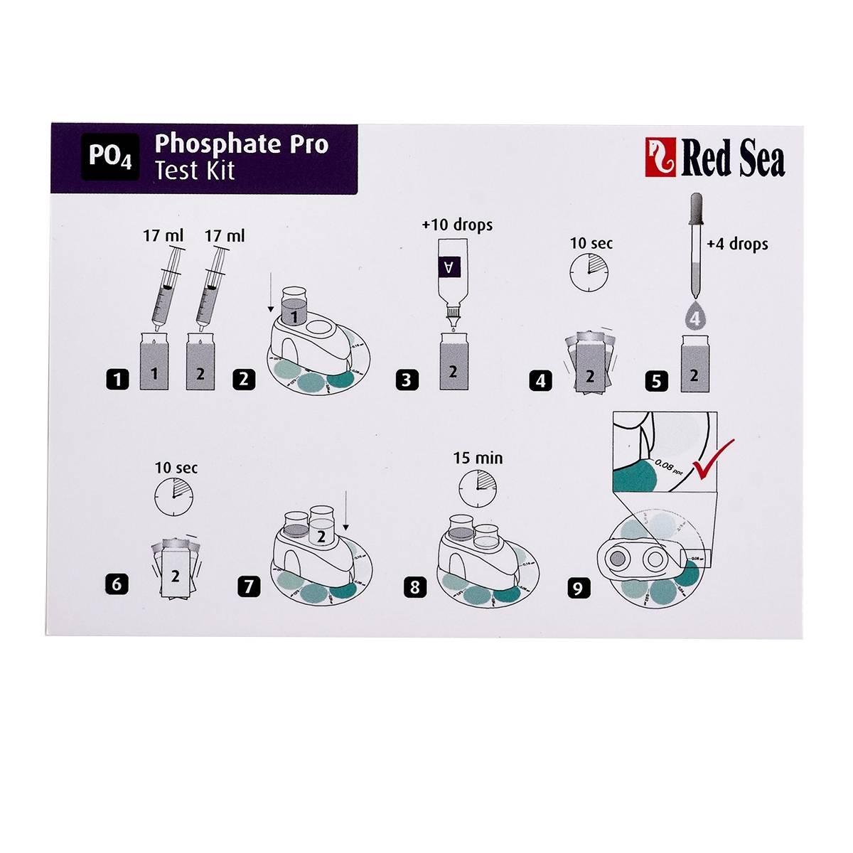 Phosphate Pro (PO4) test kit - Red Sea