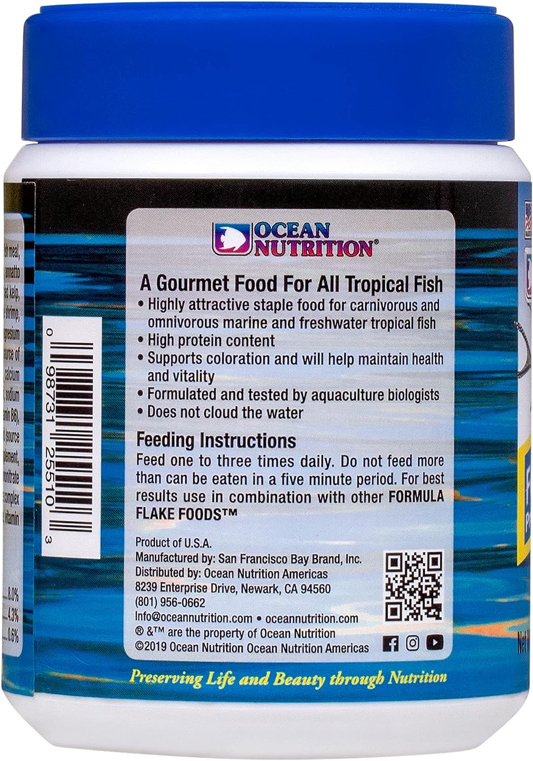 Formula One Flakes - 70g (2.5oz) - Ocean Nutrition