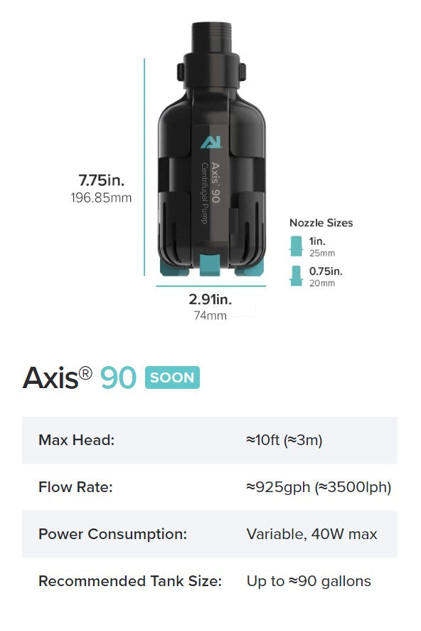 Axis 90 Centrifugal Pump (925GHP) - Aqua Illumination - Aqua Illumination