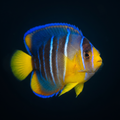 Blue Angelfish - Juvenile - Holacanthus isabelita