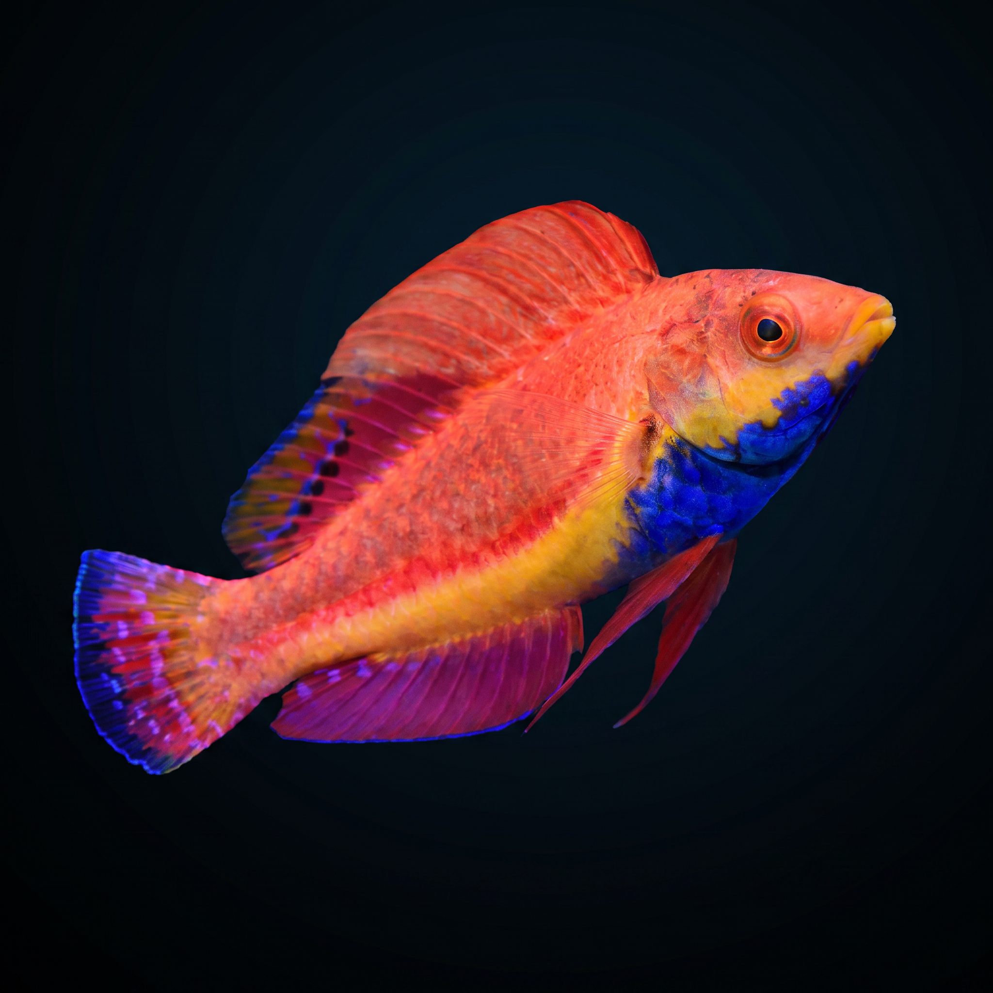 Blue Throat Fairy Wrasse - Male