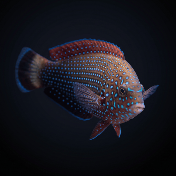 Blue Spotted Wrasse saltwater fish care guide