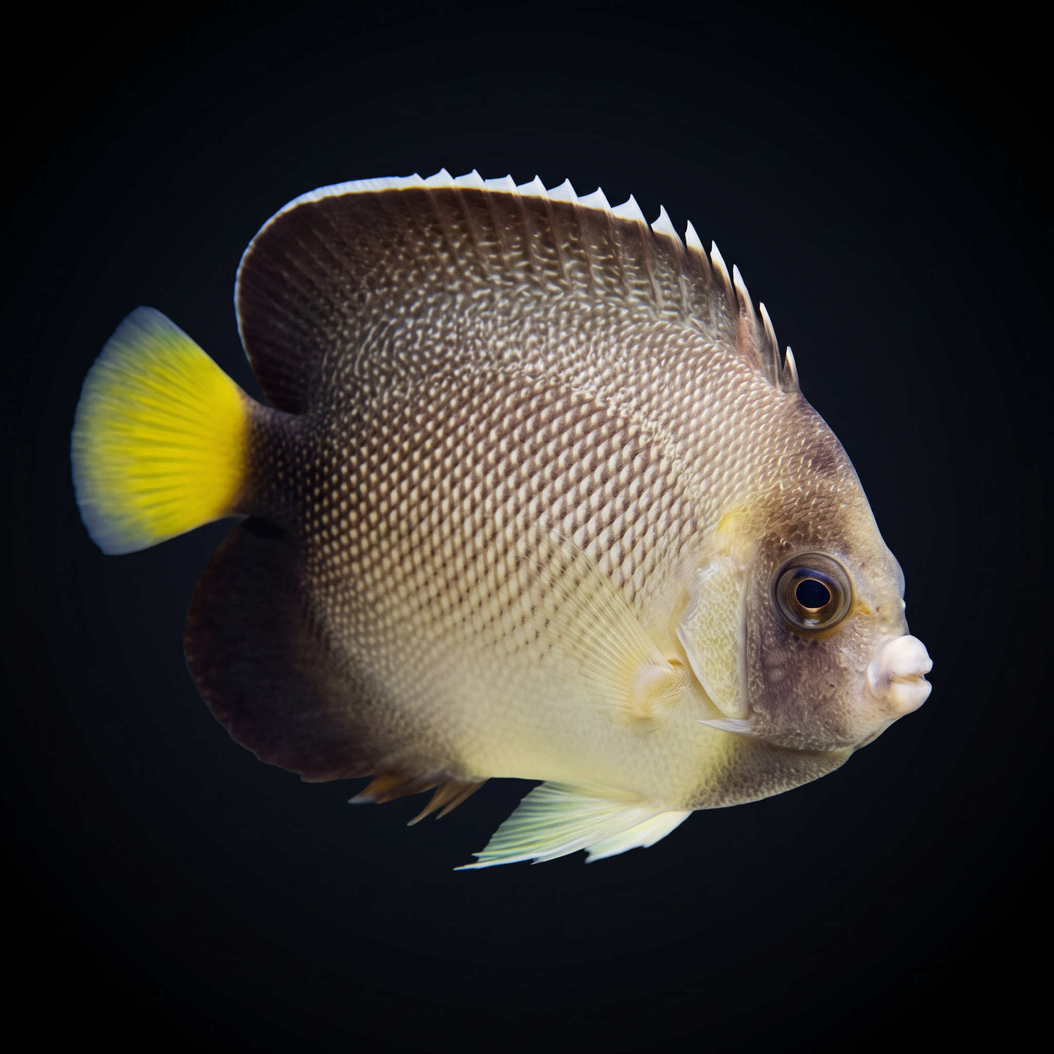 Yellowtail Cream Angelfish - Apolemichthys xanthurus