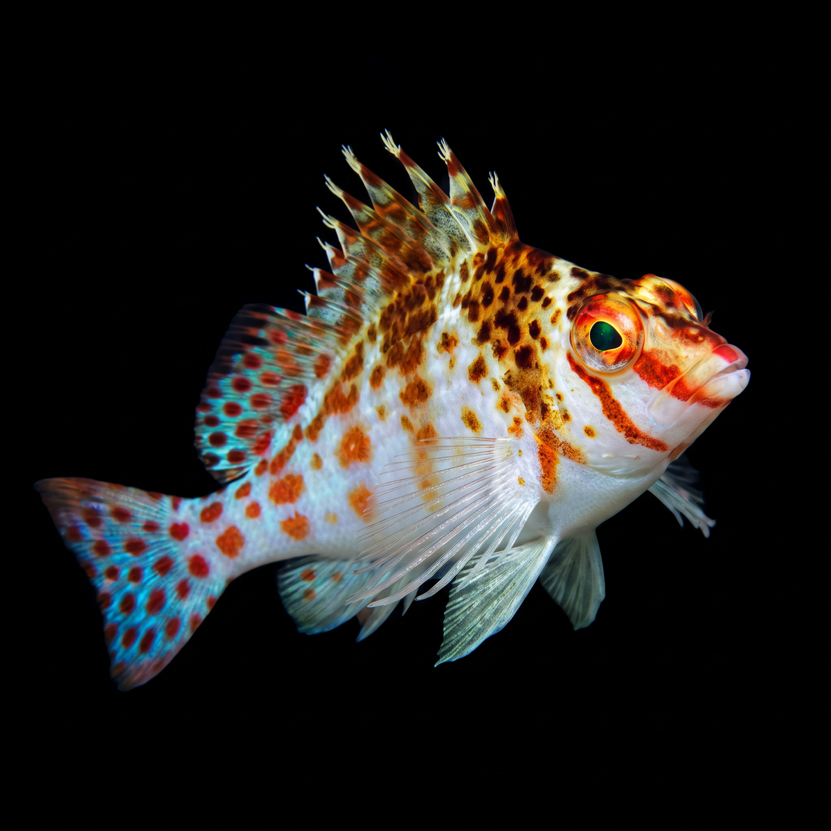 Falco Hawkfish saltwater fish care guide