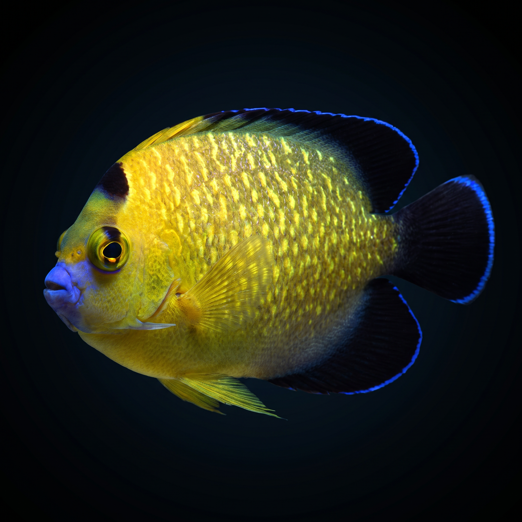 Goldflake Angelfish - Apolemichthys xanthopunctatus
