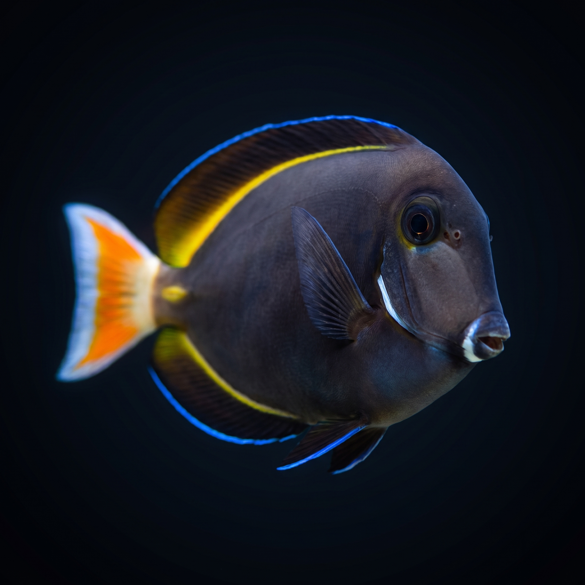 Hybrid Achilles x White Cheek Tang - Acanthurus achilles x glaucopareius