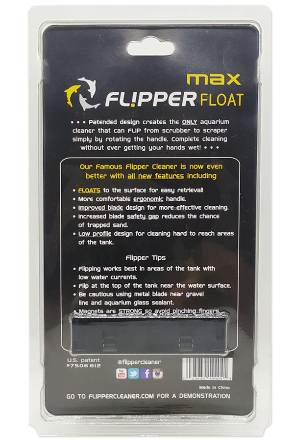 MAX FLOAT  Magnetic Aquarium Algae Cleaner - Flipper