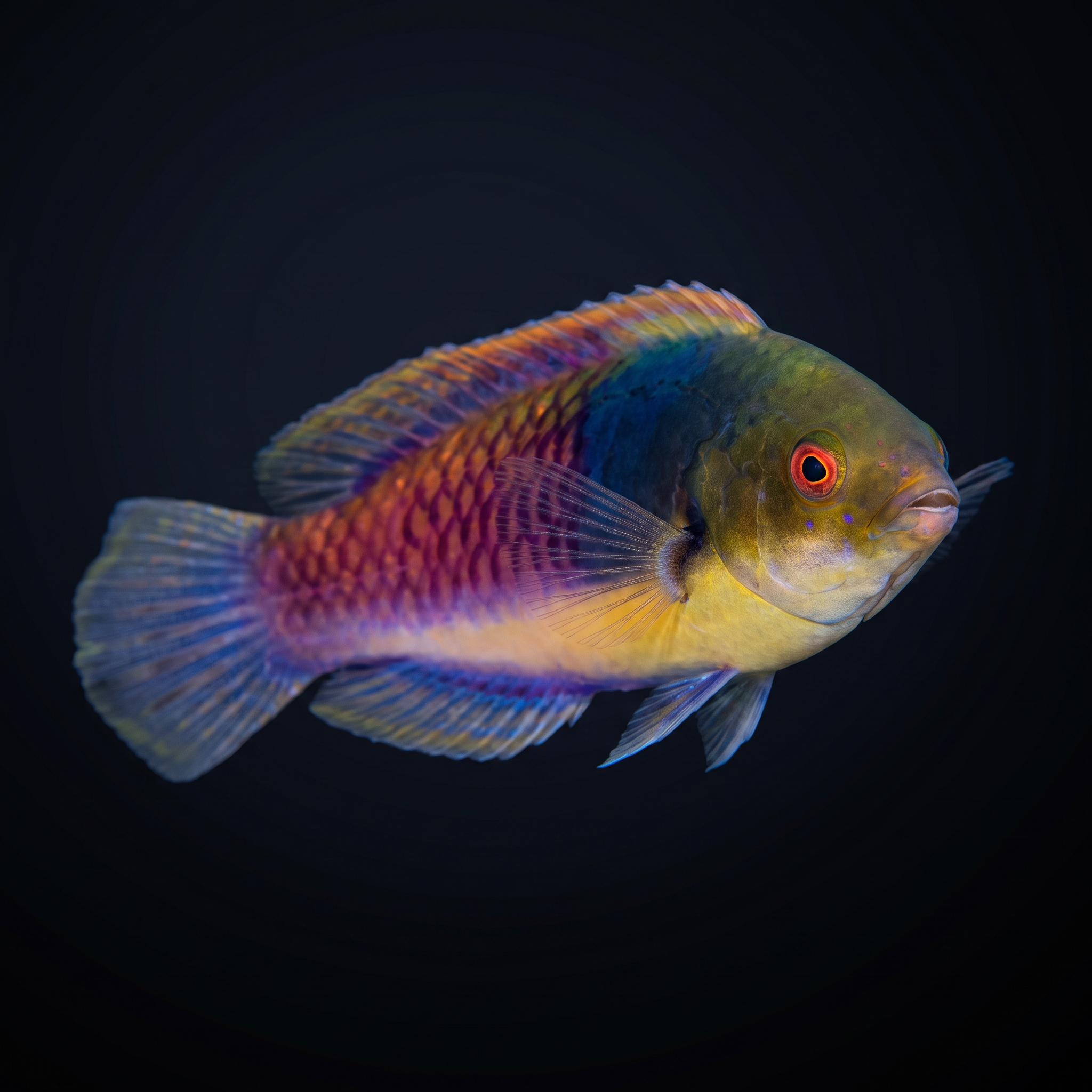 Blueside Fairy Wrasse - Male
