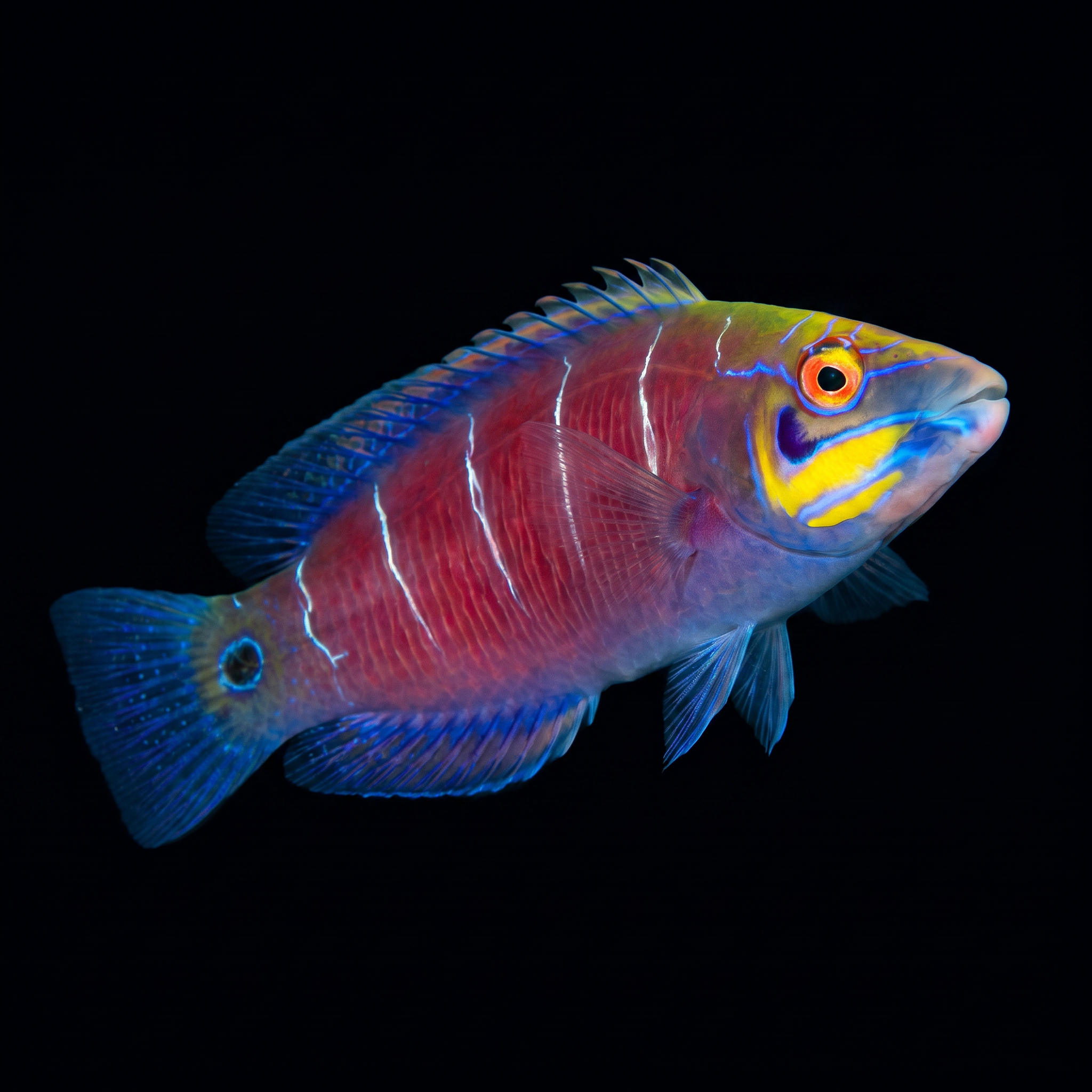 White Bar Mystery Wrasse - Pseudocheilinus cf. ocellatus