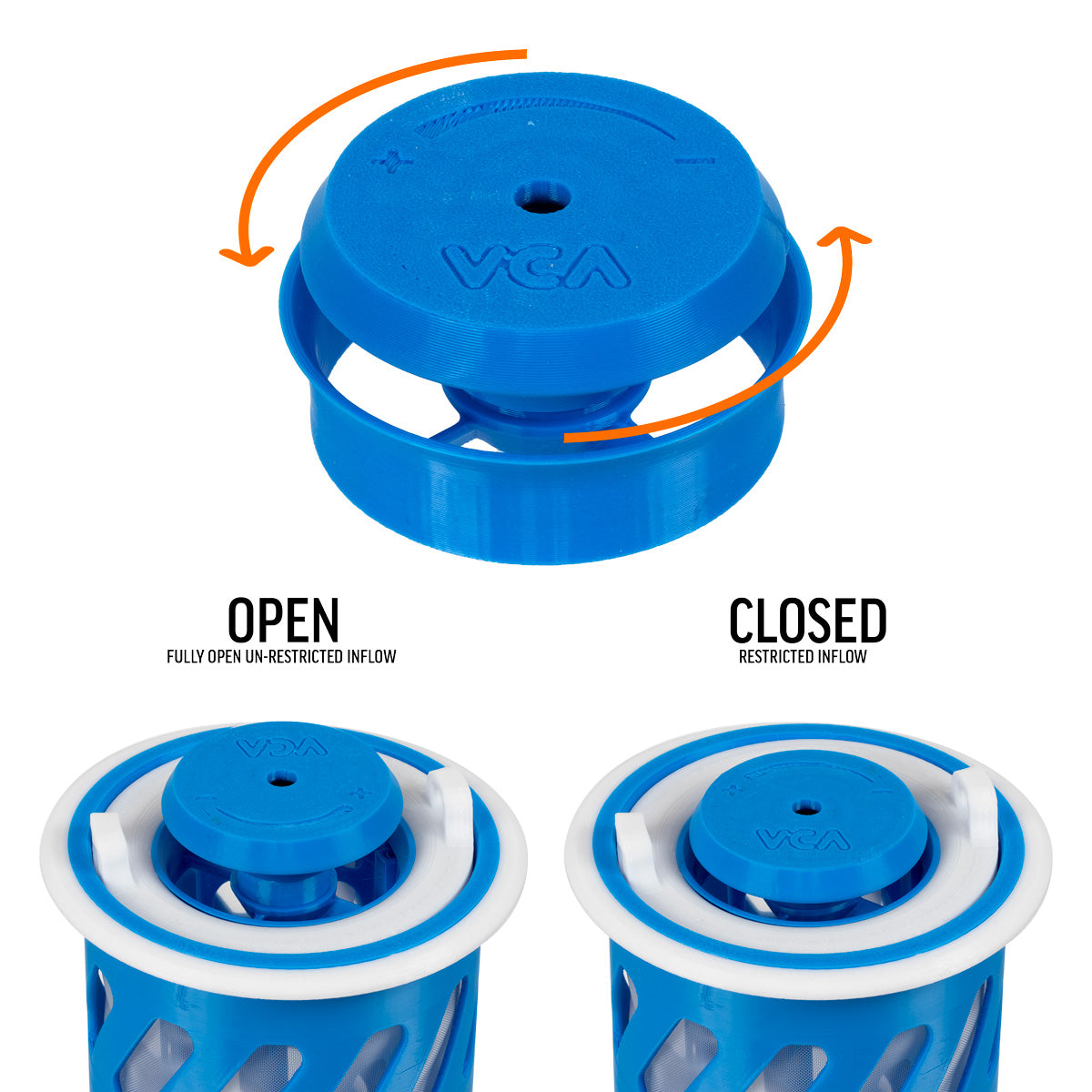 NOSOK - Adjustable Flow Silencer - VCA