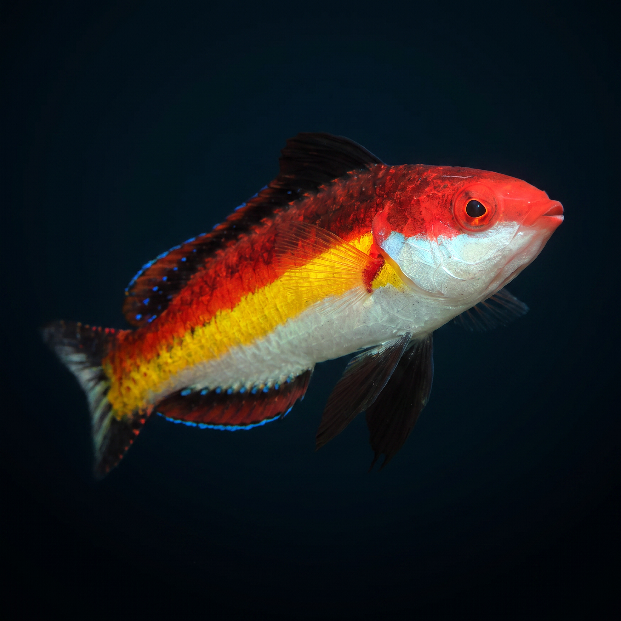 Shark Fin Naoko's Fairy Wrasse - Male