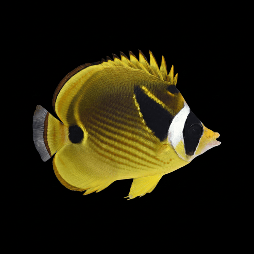 Raccoon Butterflyfish saltwater fish care guide