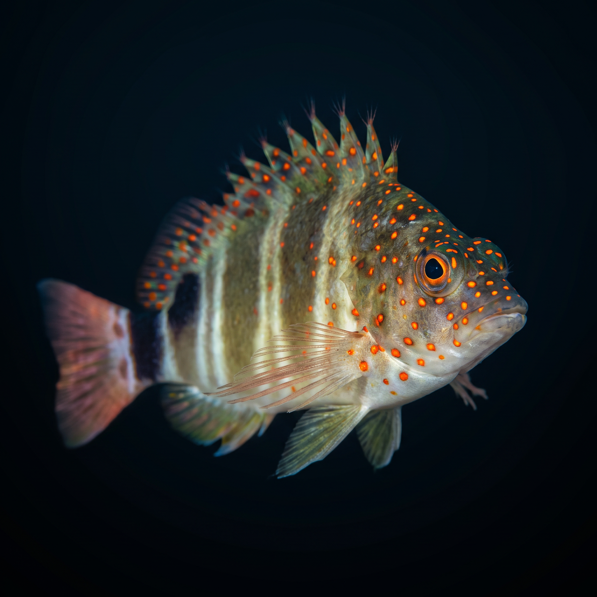 Red Spotted Hawkfish