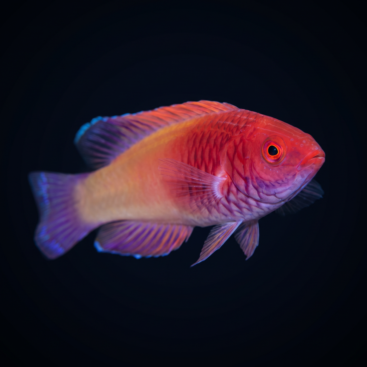 Red Velvet Fairy Wrasse saltwater fish care guide