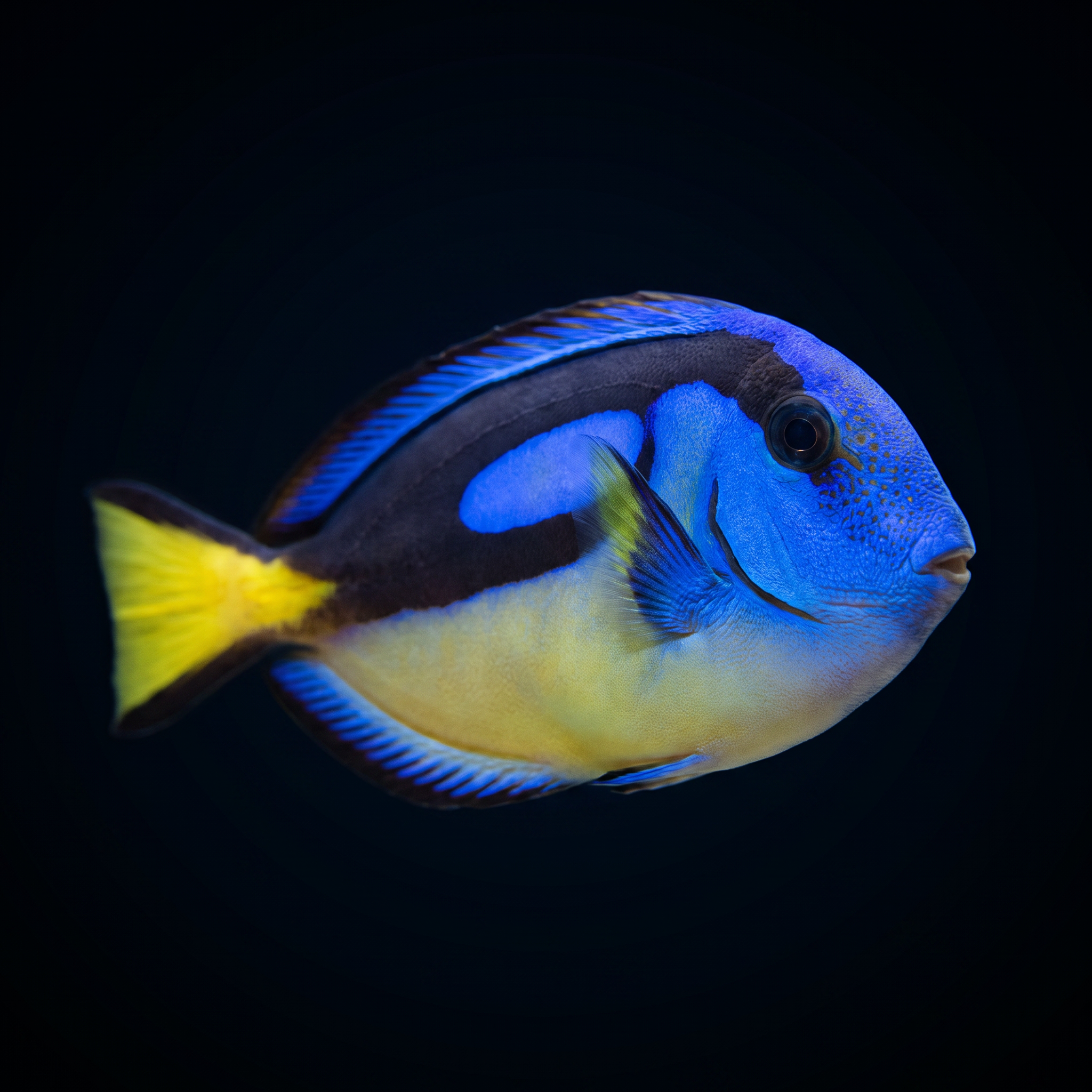 Blue Hippo Tang - Yellow Belly