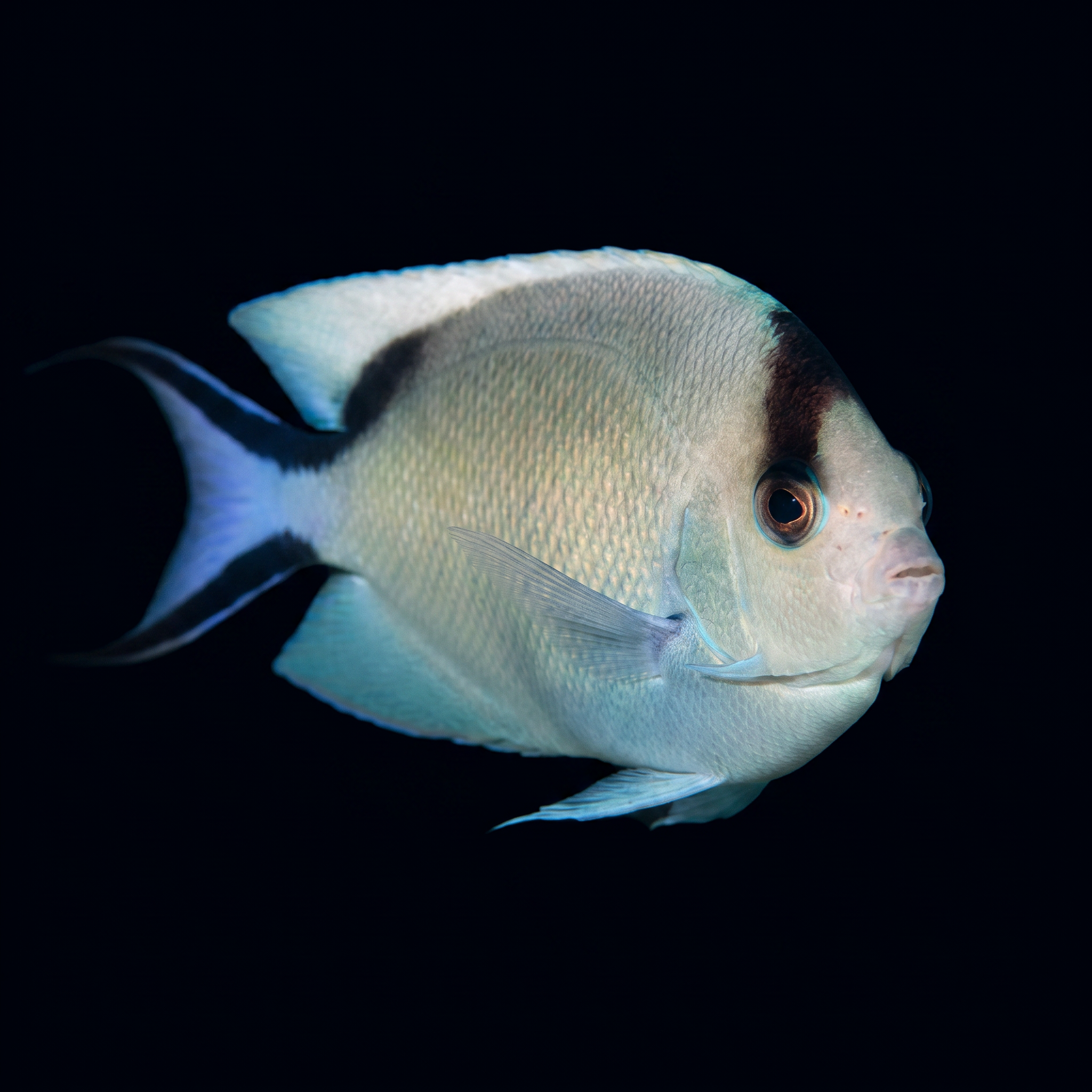 Zebra Lyretail Angelfish - Female - Red Sea - Genicanthus caudovittatus