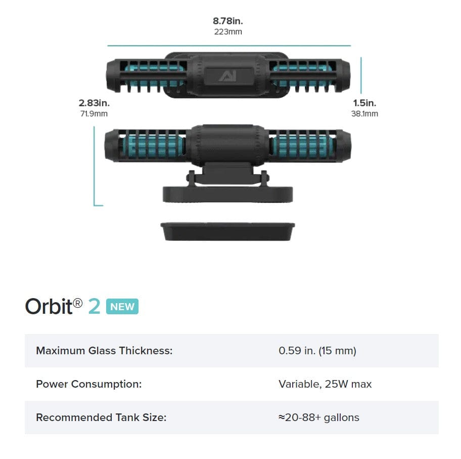 Orbit 2 Cross-Flow Pump - AquaIllumination – Top Shelf Aquatics