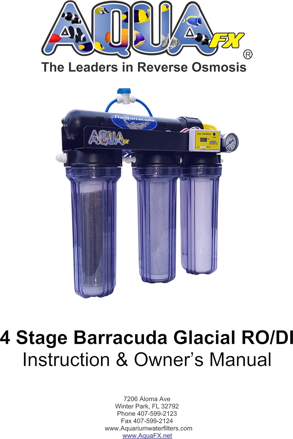 Barracuda RODI Unit - Glacial 100 GPD - AquaFX – Top Shelf Aquatics