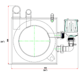 SRO-8000EXT Light Commercial Protein Skimmer