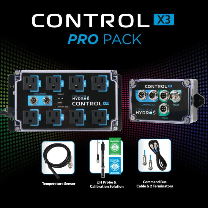 Controlador de acuario Hydros Control X3 PRO Pack - CoralVue
