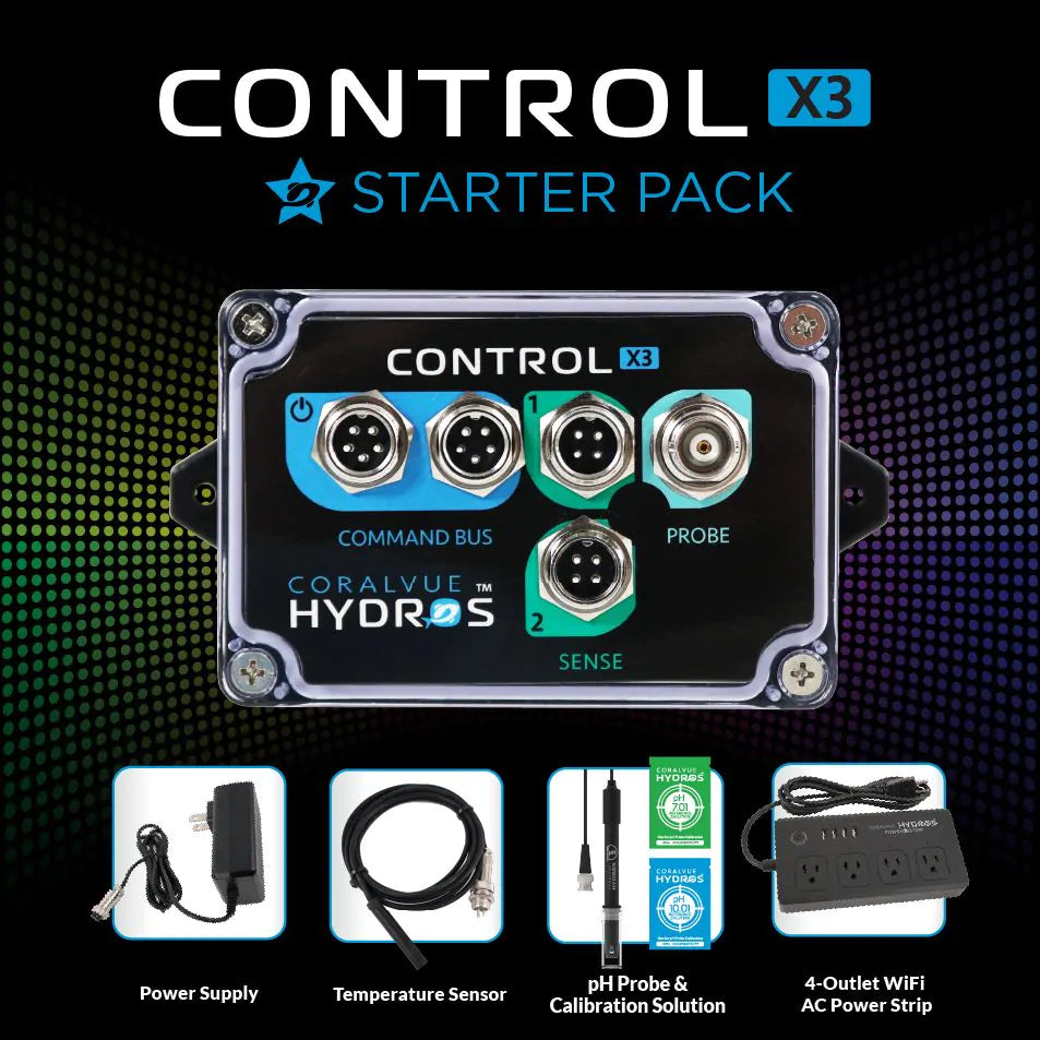 Paquete de inicio de controlador de acuario Hydros Control X3 - CoralVue