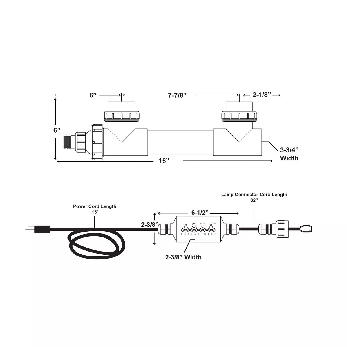 15 Watt Classic UV Sterilizer - Aqua Ultraviolet