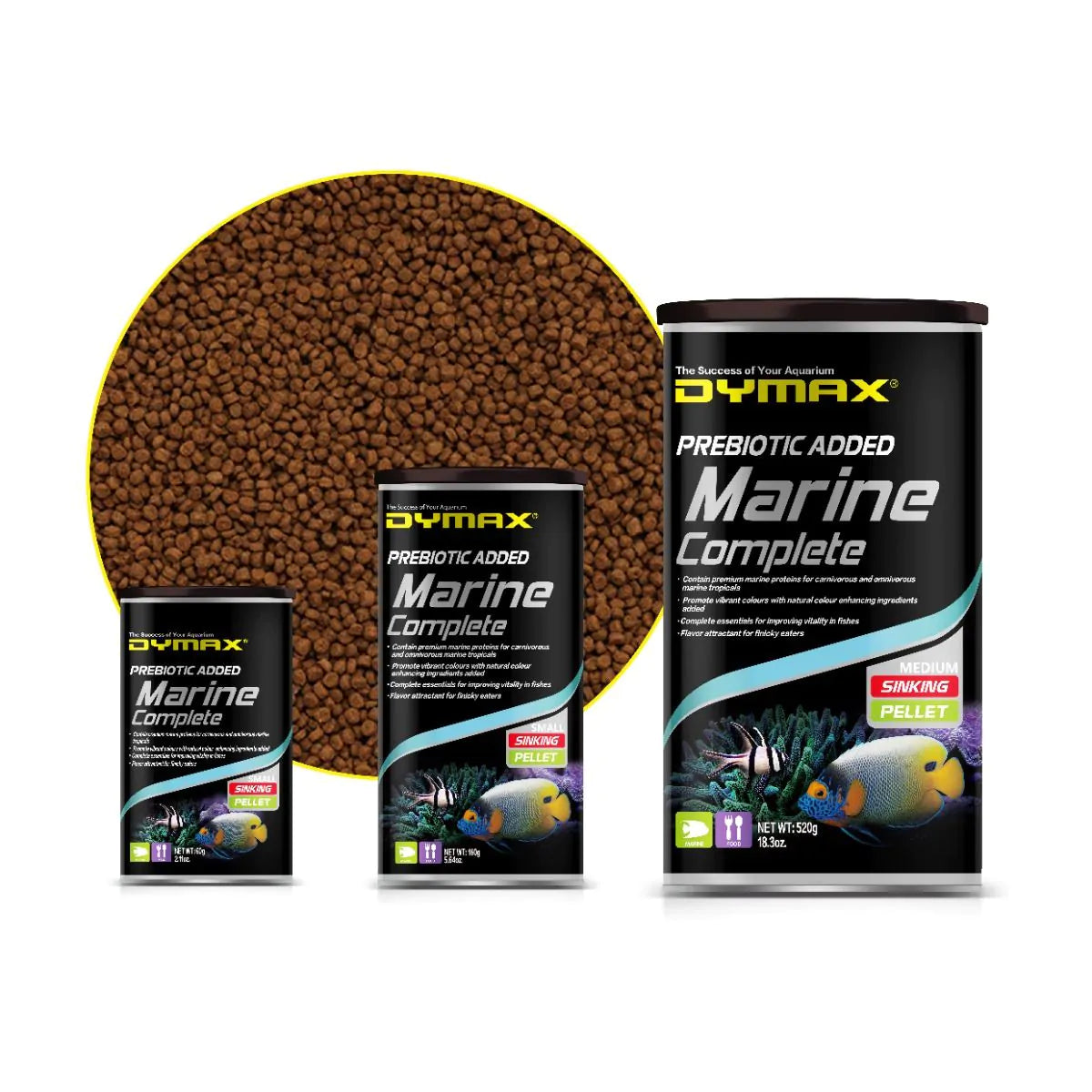 Marine Complete Pellet Food - Dymax