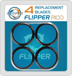 Pico 2 in 1 Aquarium Magnet Cleaner Replacement Blades 4 Pack - Flipper