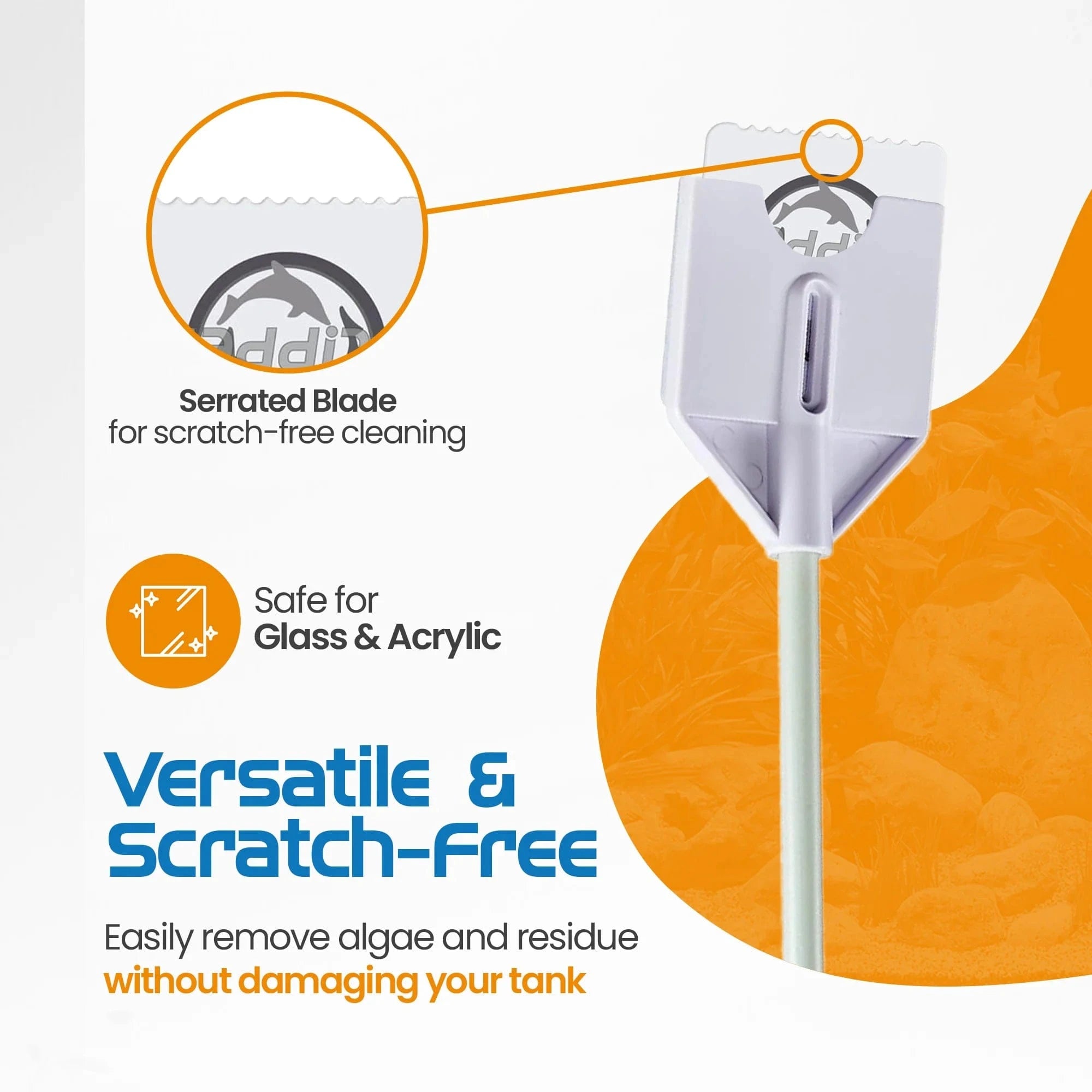 Platinum Aquarium Algae Scraper - Flipper